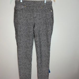 Michael Kors Black and White Jeggings Size M